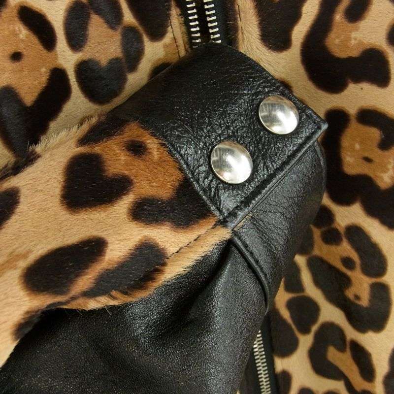 ルイスレザー LLUK1131 IGGY POP’S JACKET イギー ポップ ジャケット レオパード ハラコ シングル ライダース レザー ジャケット 買取実績 画像