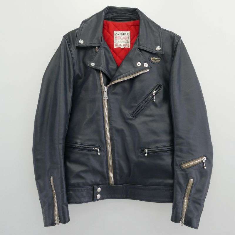 ルイスレザー イングランド製 REAL HIDE CYCLONE サイクロン ダブル ライダース レザー ジャケット 買取実績 画像