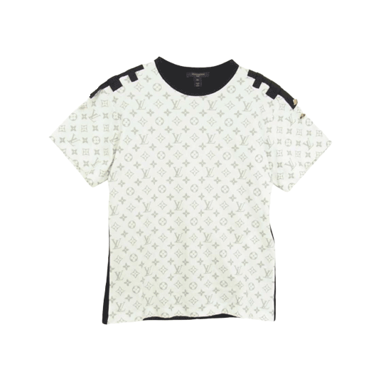 ルイヴィトン 21SS CA36929 1A8TLJ シルバー モノグラム ショルダータブ 半袖 Tシャツ ホワイト 買取実績 画像