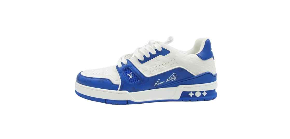 ルイヴィトン 22AW VL0272 LVトレイナー エンボス モノグラムライン レザー ローカット スニーカー 買取実績