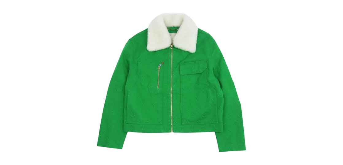 ルイヴィトン 襟ボア モノグラム ワークウェア デニム ブルゾン グリーン 買取実績