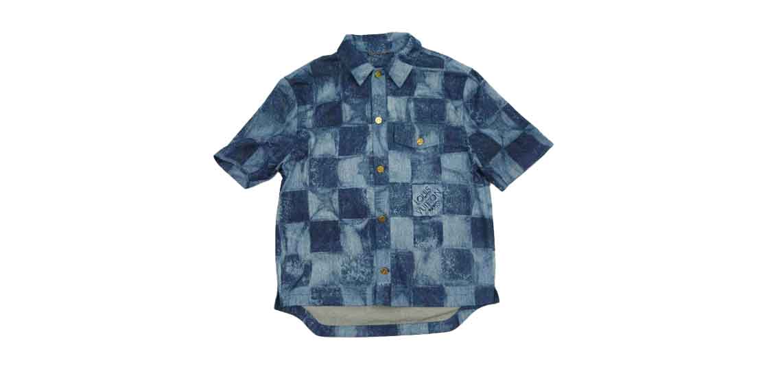 ルイヴィトン ダミエ ソルト プリント 半袖 デニム シャツ  買取実績