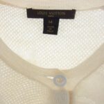 ルイヴィトン 5分丈 カシミヤ シルク カーディガン オフホワイト 買取実績 画像