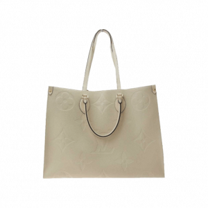 ルイヴィトン M45081 モノグラム アンプラント オンザゴー GM トート バッグ ベージュ 買取実績 画像