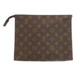 ルイヴィトン M47542 ECLAIR ファスナー モノグラム ポッシュ トワレット セカンドバッグ 26 ブラウン 買取実績 画像