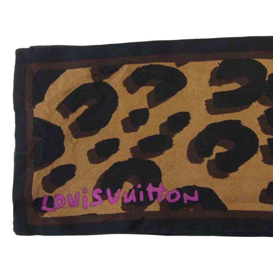ルイヴィトン M72394 バンドー レオパード シルク スカーフ 画像