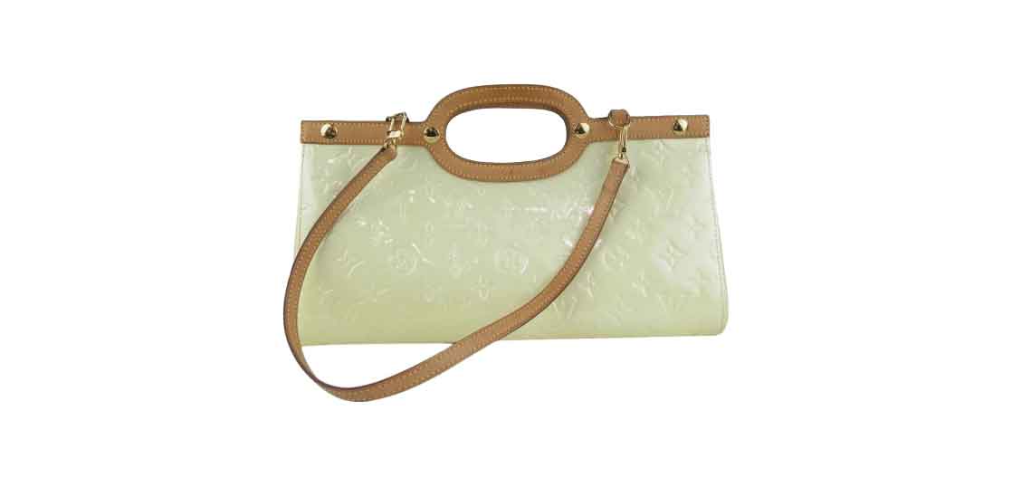 ルイヴィトン M91374 モノグラム ヴェルニ ロクスバリードライブ エナメル ハンド バッグ イエロー 買取実績