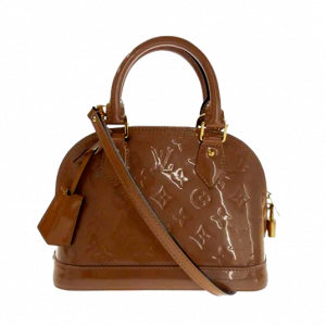 ルイヴィトン M91585 モノグラム ヴェルニ アルマ BB ハンド ショルダー バッグ 買取実績