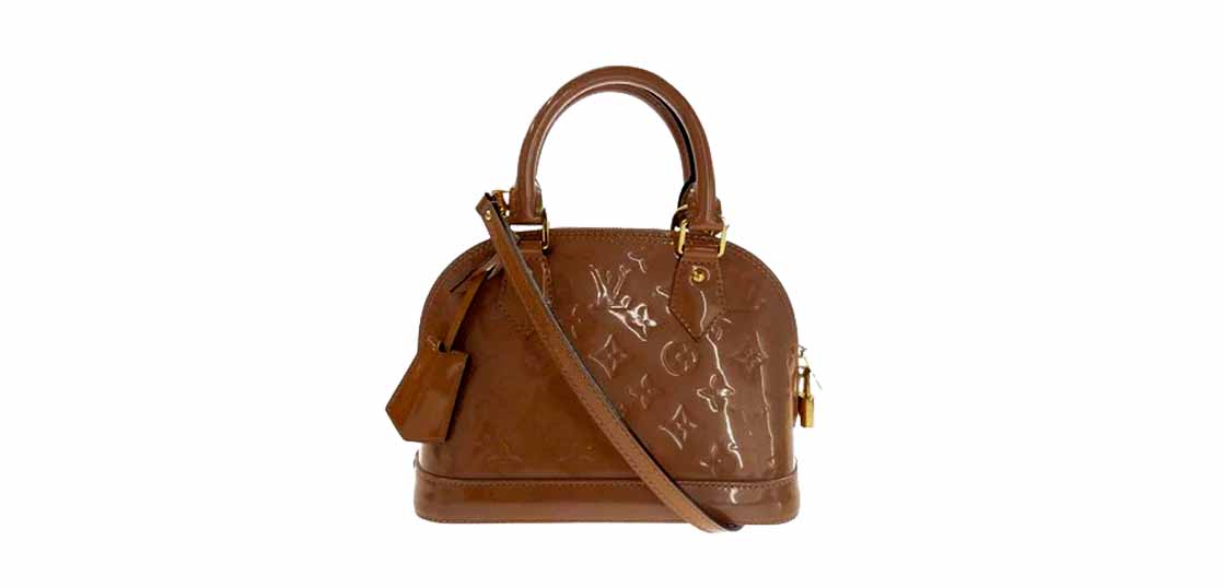 ルイヴィトン M91585 モノグラム ヴェルニ アルマ BB ハンド ショルダー バッグ 買取実績