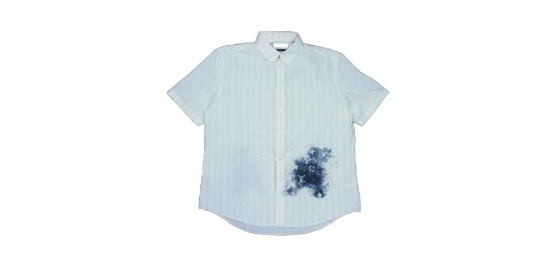 ルイヴィトン 半袖シャツ 20SS 1A5VRX 国内正規品 モノグラムスプレー パターン ストライプ DNA  買取実績