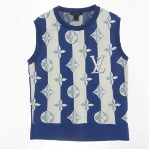 ルイヴィトン シルク混 コットン ストライプ モノグラム ニット ベスト 買取実績