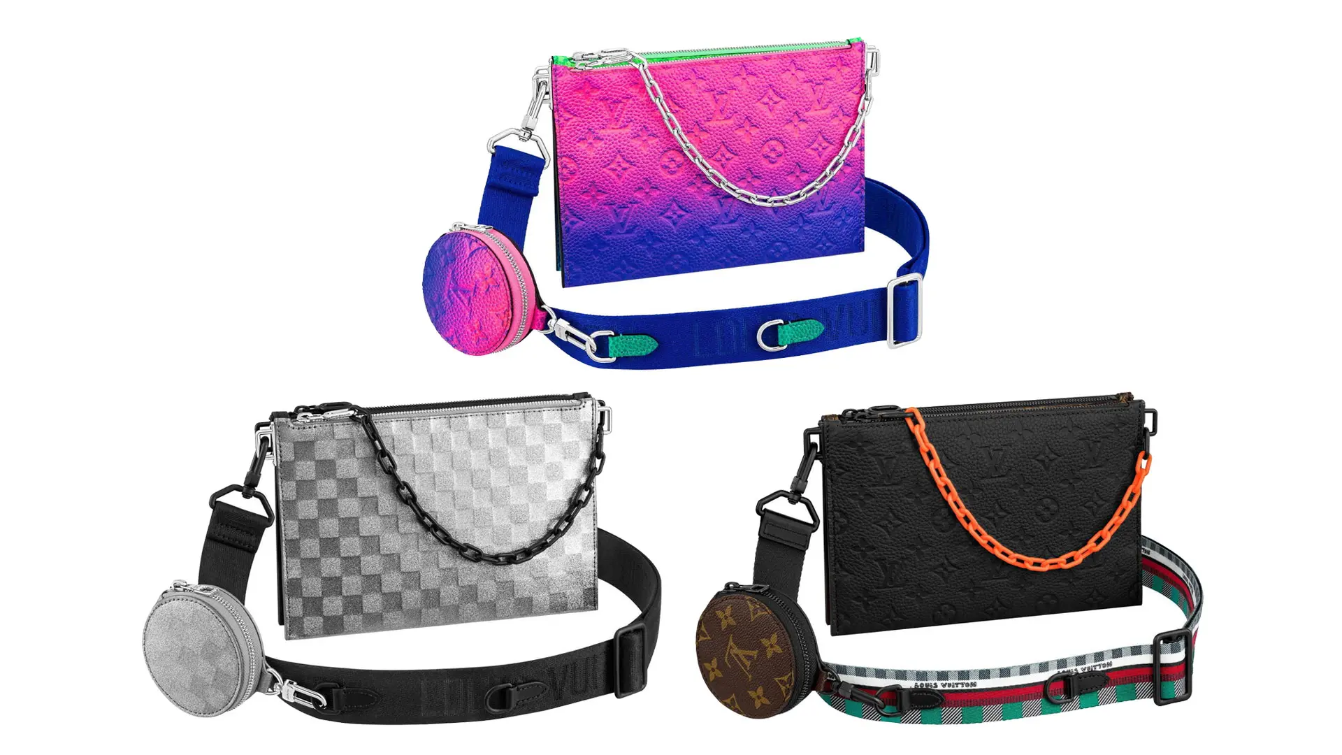 LOUIS VUITTON トリオポーチNM ショルダーバッグ モノグラム LOUIS VUITTON - LOUIS VUITTON トリオポーチNM ショルダーバッグ