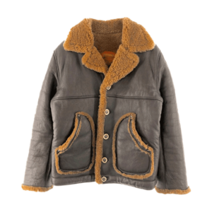 リンチシルバースミス シープスキン ランチジャケット 925鹿角ボタン 925スタッズ 925スナップ リアルムートンレザー ブラウン系 買取実績