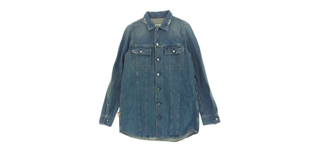 メゾンマルジェラ  MM6 16SS S52DL0031 ダメージ デニム シャツ ジャケット 買取実績