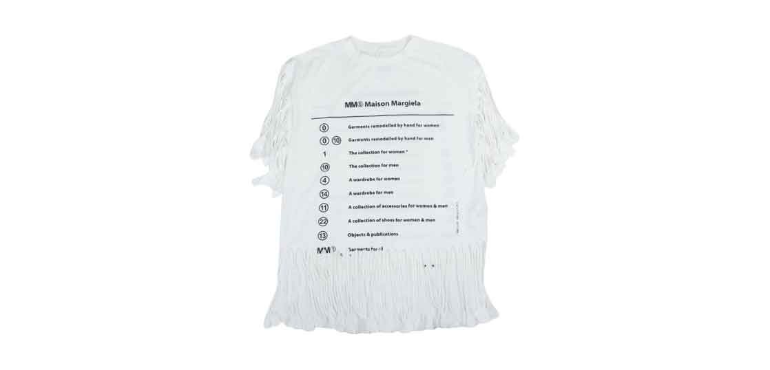 マルジェラ MM6 21SS S62GD0082 S23588 フリンジ 半袖 カットソー Tシャツ 買取実績