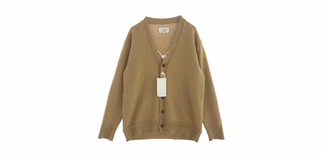 メゾンマルジェラ 22AW SI1GP0003 S18064 4&14ライン 国内正規品 ELBOW PATCH CARDIGAN  買取実績