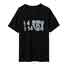 メゾンマルジェラ MM6 エムエムシックス S52GC0277  ズーム ロゴT クルーネック Tシャツ ブラック 画像