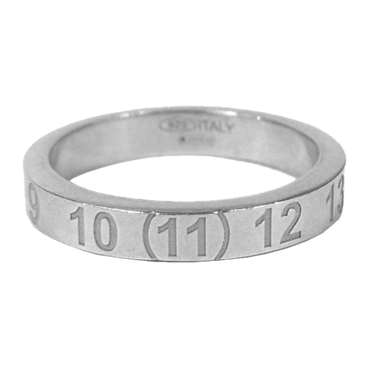 マルジェラ リング SM1UQ0040 POLISHED SILVER NUMBERS LOGO RING 買取実績 画像