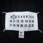 メゾンマルジェラ S51GC0505 S22816 ディストーテッドロゴ 半袖 Tシャツ ブラック 買取実績 画像