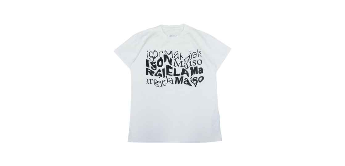 メゾンマルジェラ S51GC0505 S22816 ディストーテッドロゴ 半袖 Tシャツ ホワイト 買取実績