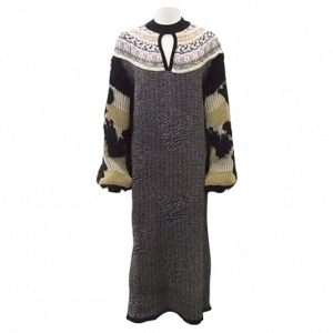 マメ クロゴウチ 18秋冬 KN065 Floral Pattern ニット ロングドレス 買取実績
