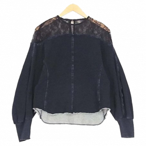マメ クロゴウチ 18秋冬 JS083 デニムレース切替 スウェット 買取実績