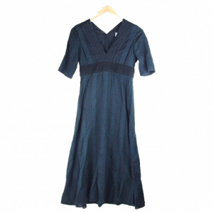 マメ クロゴウチ ピンタック ボーダー Vネック ワンピース 買取実績