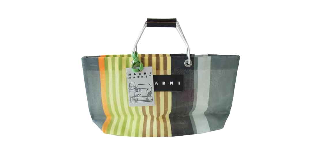 マルニ フラワーマーケット ストライプ バッグ 買取実績