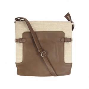 マウロゴヴェルナ スクエア フラット 布地 レザー 切替 ショルダー バッグ ブラウン 買取実績