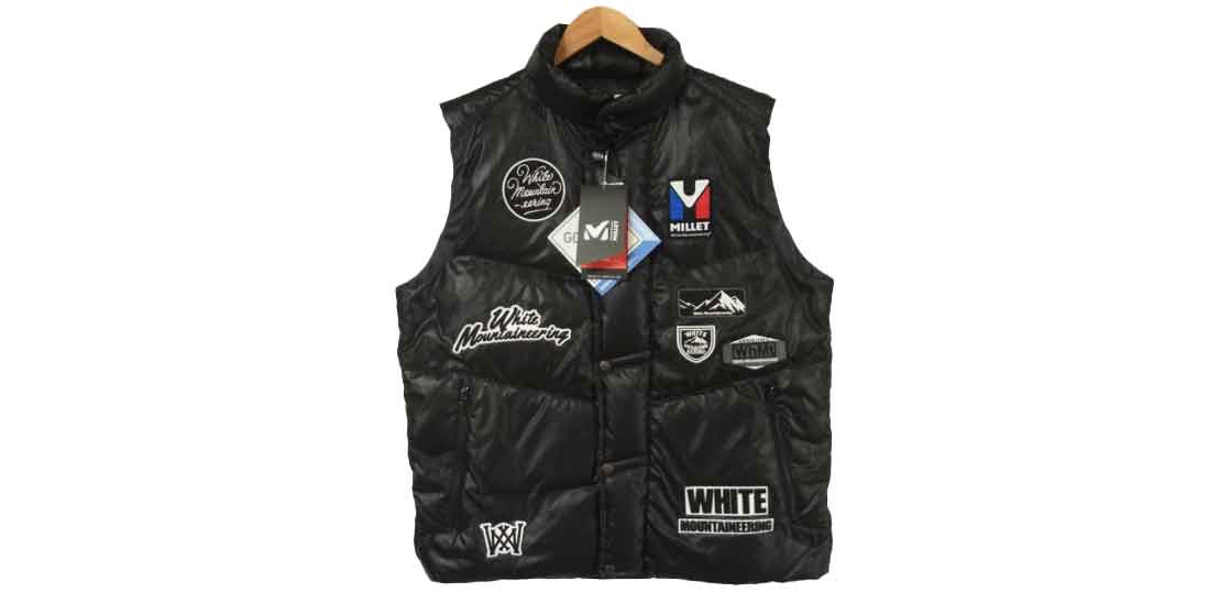 ミレー WHITEMOUNTAINEERING WM1973229A GORE-TEX ワッペン ダウンベスト 買取実績