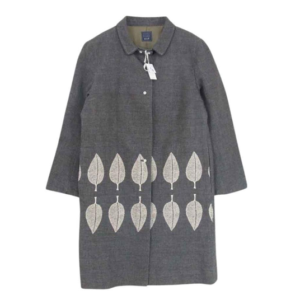 ミナペルホネン 葉っぱ 刺繍 裏地玉虫 ステンカラーコート 買取実績