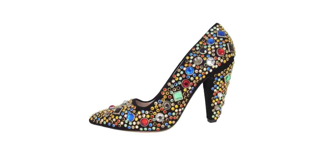 ミュウミュウ ラインストーン ビジュー パンプス 買取実績