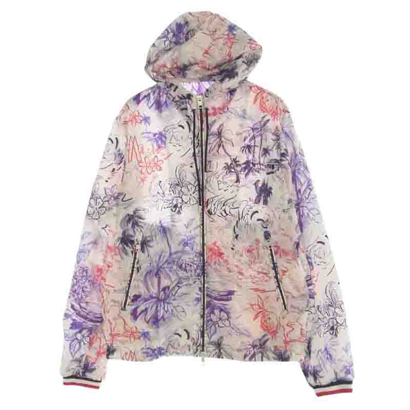 モンクレール 19AW E10914107705 FRASER 花柄 ナイロン ジップ アップ ジャケット パーカー 買取実績 画像