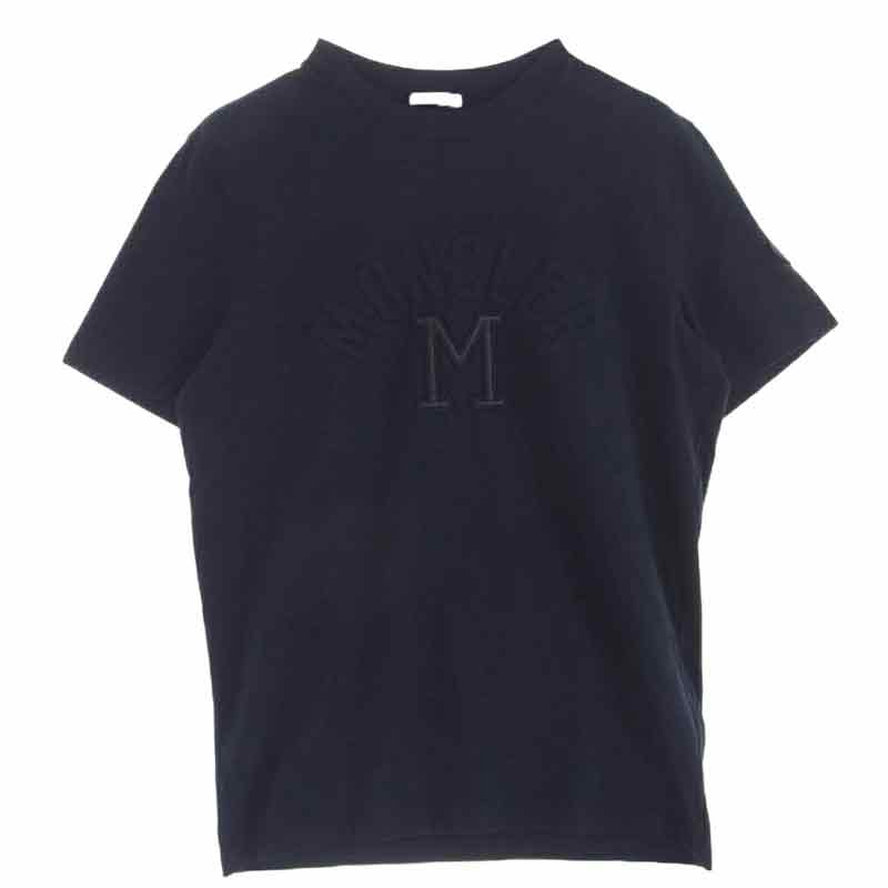 モンクレール 23SS I10918C00027 8390T エンボス ロゴ ナイロン ワッペン クルーネック Ｔシャツ 半袖 買取実績 画像