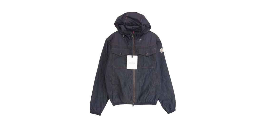 モンクレール クロノ ナイロン切替 デニム ジップアップ ジャケット ネイビー 買取実績