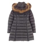 モンクレール エルミファー ファーフード付き ダウンコート ダウンジャケット グレー 買取実績 画像