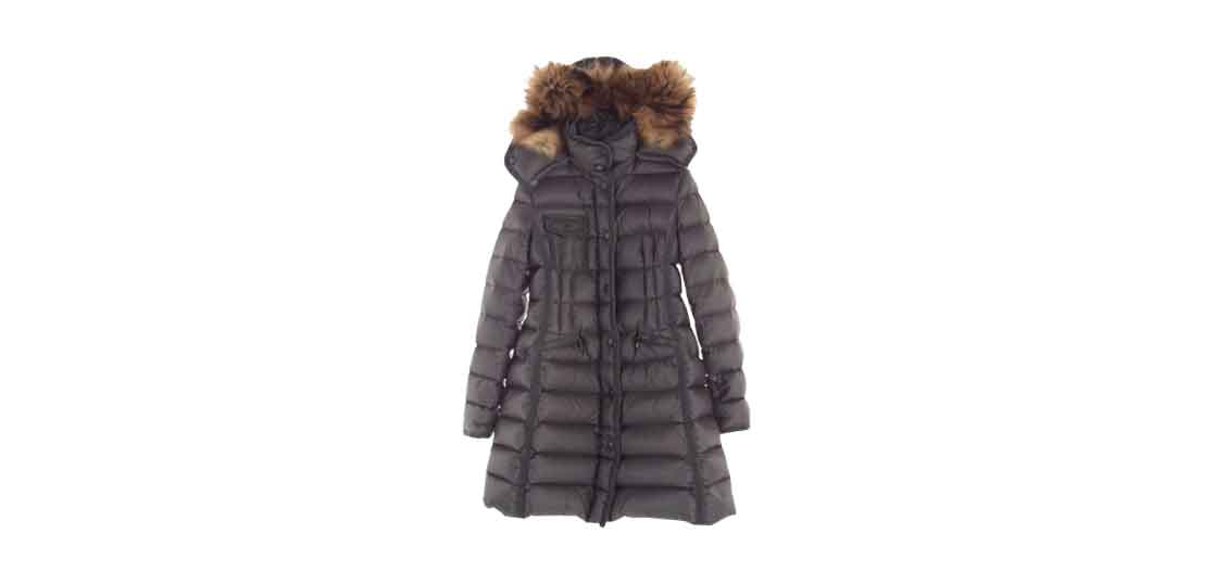 モンクレール エルミファー ファーフード付き ダウンコート ダウンジャケット グレー 買取実績