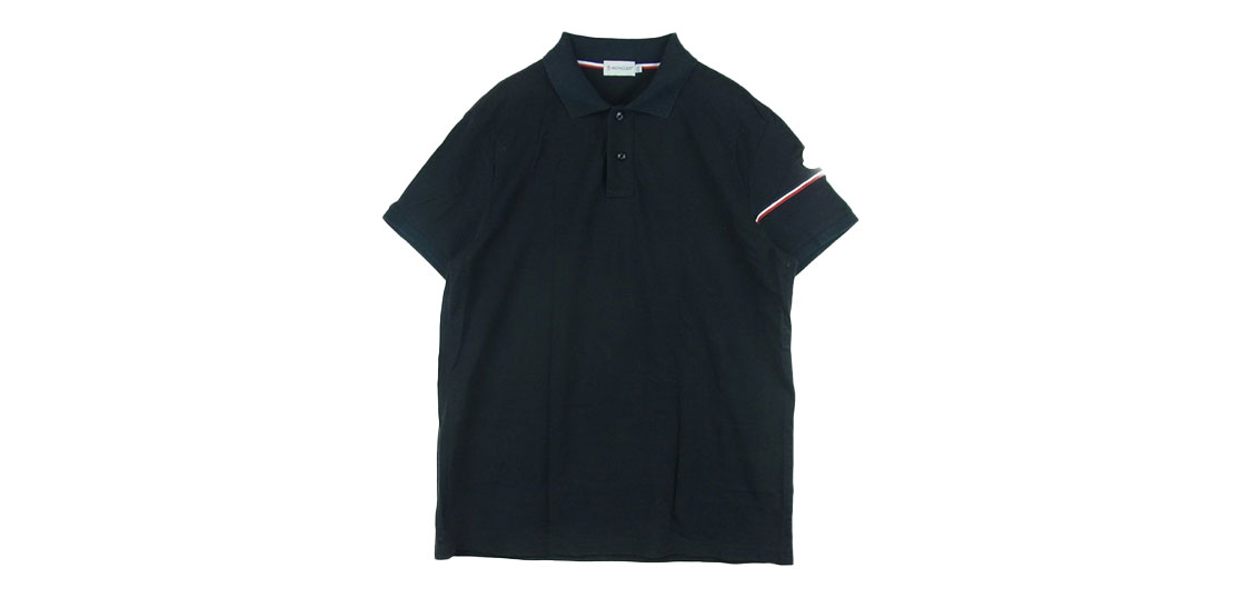 モンクレール ポロシャツ 袖トリコロール ライン 鹿の子 コットン 買取実績