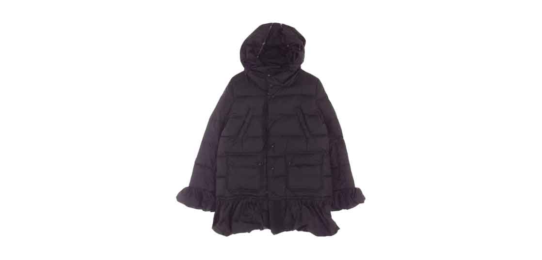 モンクレール セール フリル ダウン コート ジャケット ブラック 買取実績