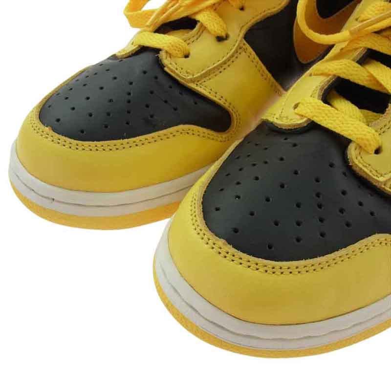 ナイキ 630335-072 DUNK HIGH LE BLACK BRIGHT GOLDENROD BLACK ダンク ハイ イエロー ブラック NYC ハイカットスニーカー 買取実績 画像