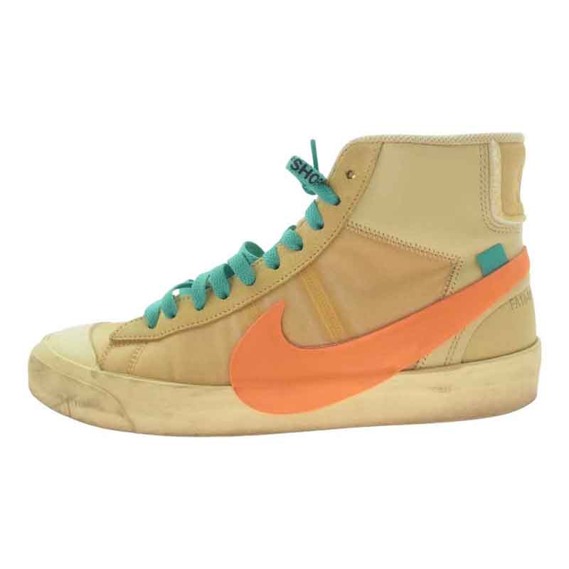 ナイキ AA3832-700 × オフ ホワイト HE 10 : NIKE BLAZER MID CANVAS ナイキ ブレザー ミッド キャンバス スニーカー 買取実績 画像