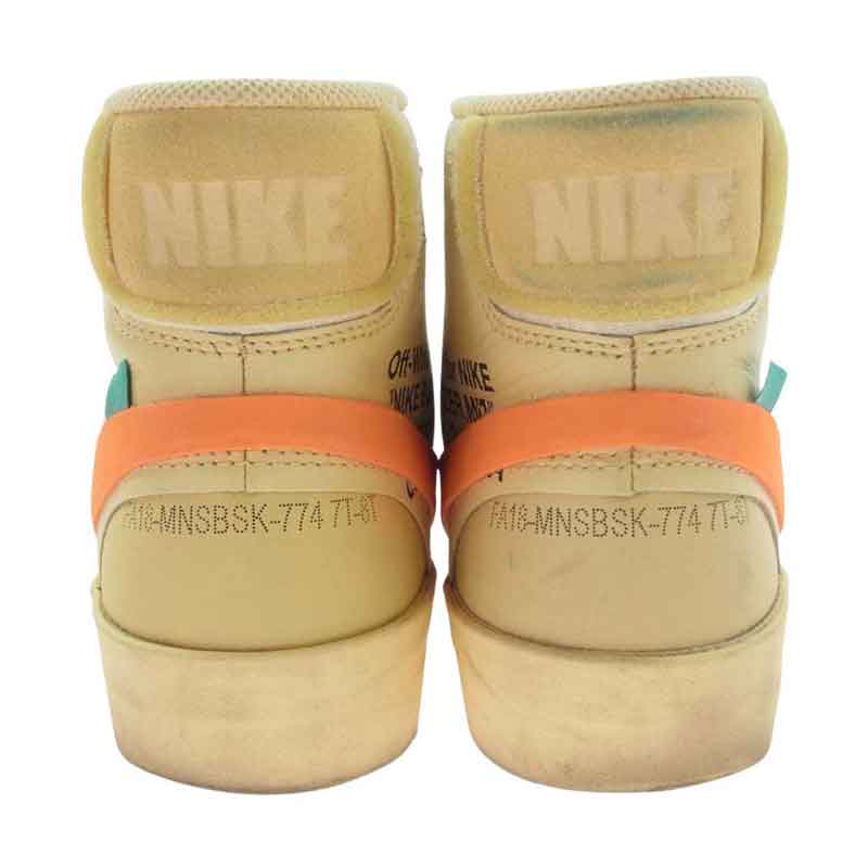 ナイキ AA3832-700 × オフ ホワイト HE 10 : NIKE BLAZER MID CANVAS ナイキ ブレザー ミッド キャンバス スニーカー 買取実績 画像