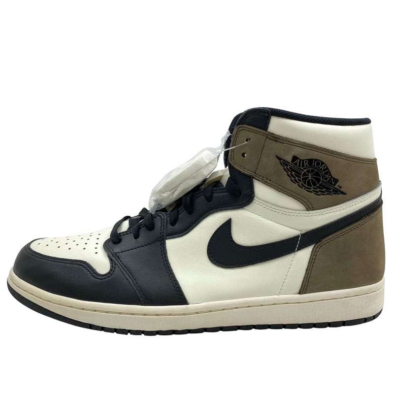 ナイキ 20AW 555088-105 Air Jordan 1 High OG Sail Dark Mocha エアジョーダン1 ハイ OG セイル ダークモカ ハイカット スニーカー 買取実績 画像