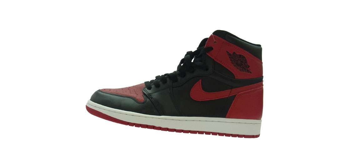 ナイキ 555088-001 【フェイクバスターズ鑑定済】Air Jordan 1 Retro High OG Bred Banned  買取実績