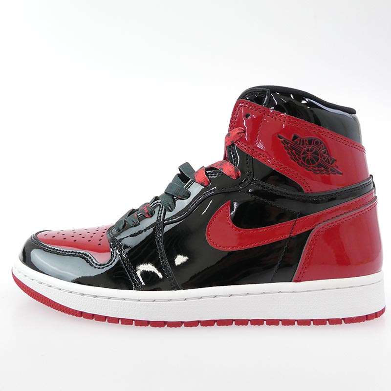 ナイキ ジョーダン 555088-063 Air Jordan 1 High OG Patent Bred エア ジョーダン 1 ハイ パテント ブレッド スニーカー 買取実績 画像