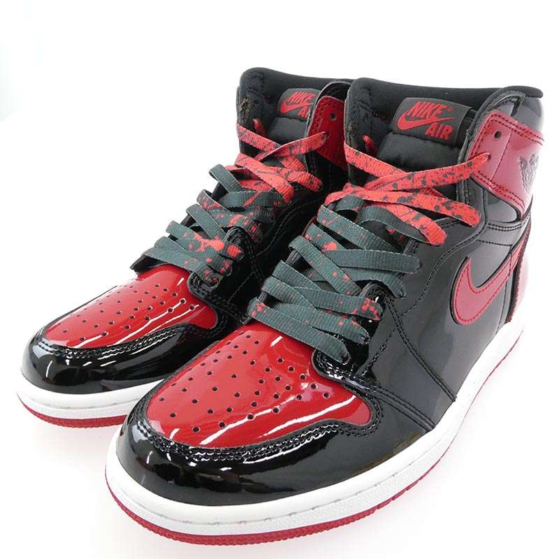 ナイキ ジョーダン 555088-063 Air Jordan 1 High OG Patent Bred エア ジョーダン 1 ハイ パテント ブレッド スニーカー 買取実績 画像