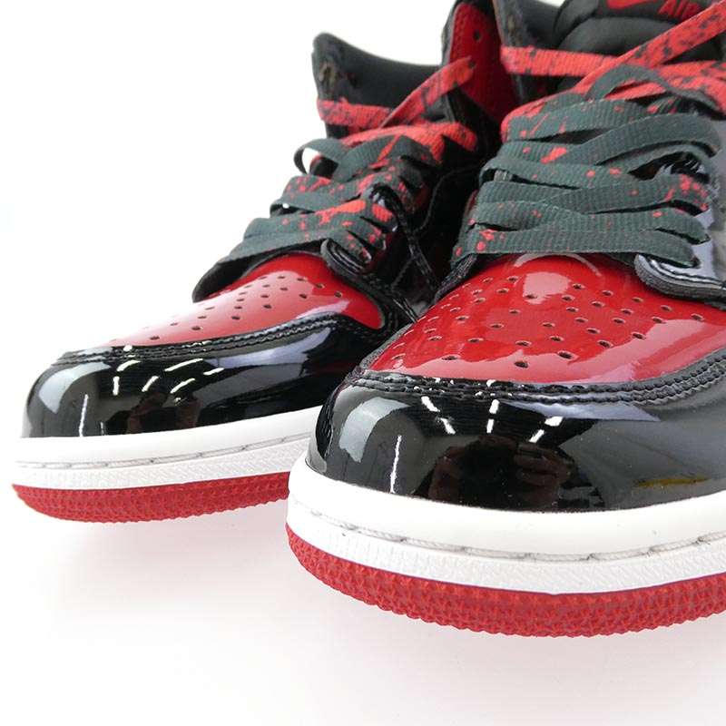 ナイキ ジョーダン 555088-063 Air Jordan 1 High OG Patent Bred エア ジョーダン 1 ハイ パテント ブレッド スニーカー 買取実績 画像