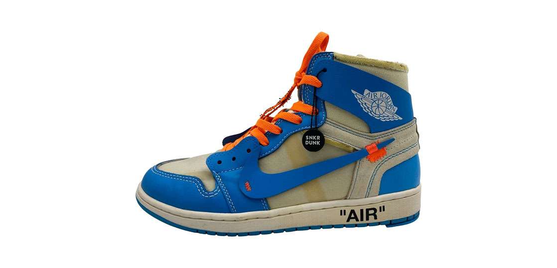 安心鑑定Off-White × Nike Air Jordan 1 UNC Off-White Nike Air Jordan 1