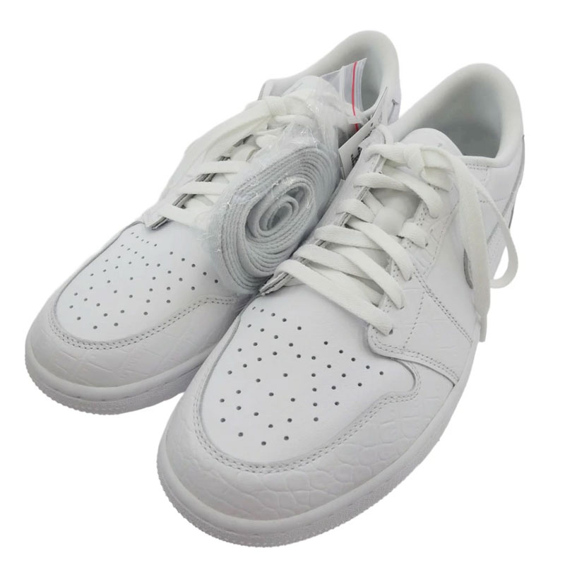 ナイキ DD9315-110 Air Jordan 1 Low Golf White Crocodile Skin エアジョーダン1 ロー ゴルフ ホワイト クロコダイルスキン スニーカー 買取実績 画像