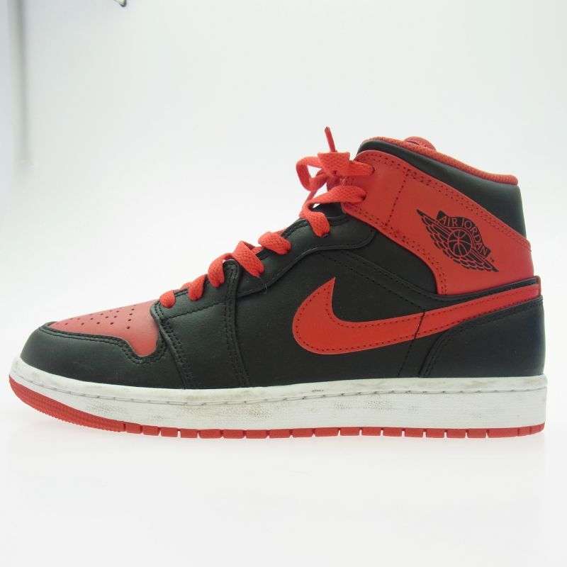 ナイキ DQ8426-060 Air Jordan 1 Mid Bred Toe エアジョーダン1 ミッド ブレッドトゥ ハイカット スニーカー 買取実績 画像